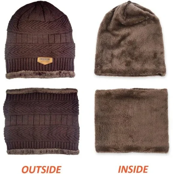 Womens Slouchy Beanie Winter Hat Knit Warm Snow Ski Skull Outdoor Cap - Picture 3 of 6